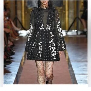 Giambattista Valli x HM H&M Dress with Embroidery Black US Size 2